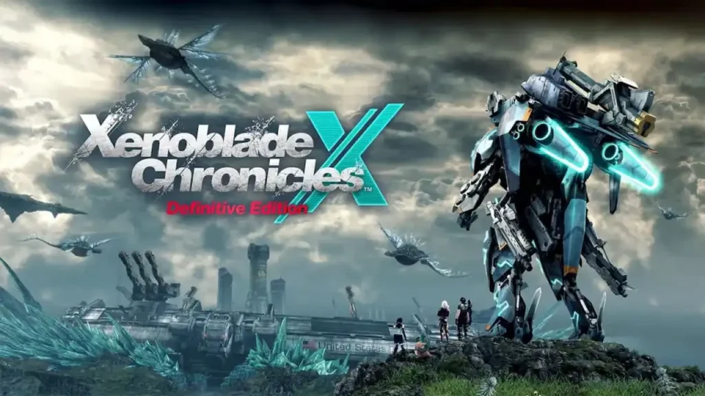 Cover art showing Skell facing into the distance with Xenoblade Chronicles X: Definitive Edition logo.