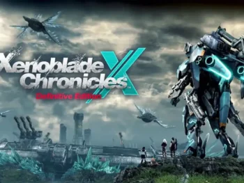 Cover art showing Skell facing into the distance with Xenoblade Chronicles X: Definitive Edition logo.