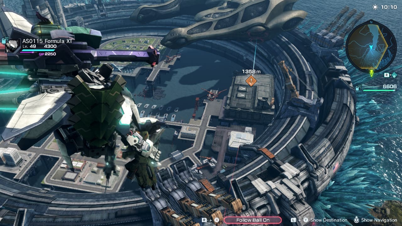 Skell flying above New Los Angeles cityscape during the day