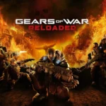 Gears of War: Reloaded key art featuring Marcus Fenix holding a Lancer with fire and destruction in the background