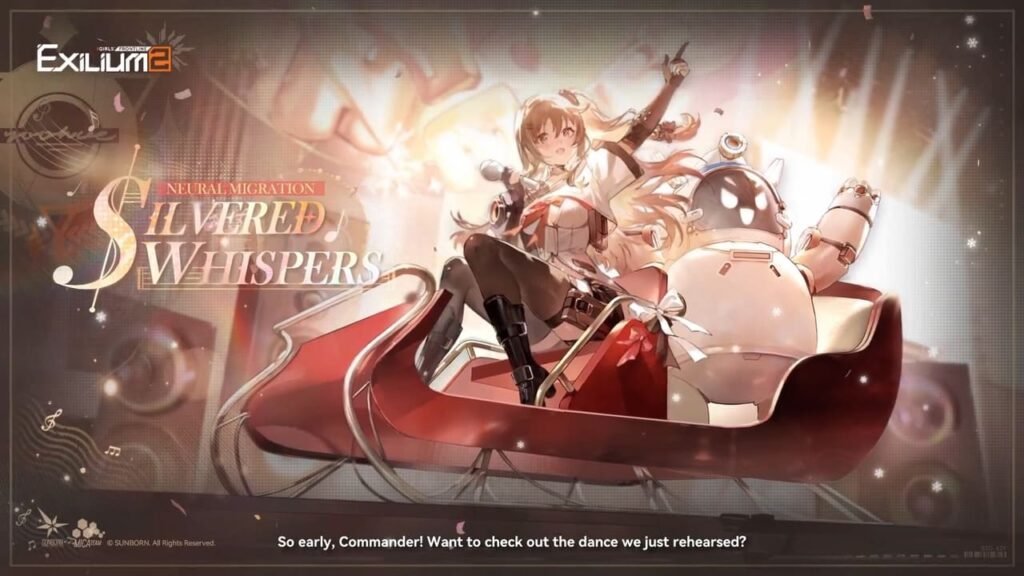 Silvered Whispers event key art featuring characters and festive artwork in Girls’ Frontline 2 Exilium