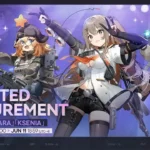 Girls' Frontline 2 Targeted Procurement banner featuring Yoohee, Littara, and Ksenia, active from May 22 to June 11.