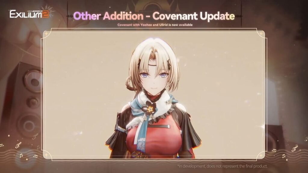 Girls' Frontline 2 Yoohee and Ullrid Covenant unlock announcement for May 22 update with Ullrid smiling at the viewer.