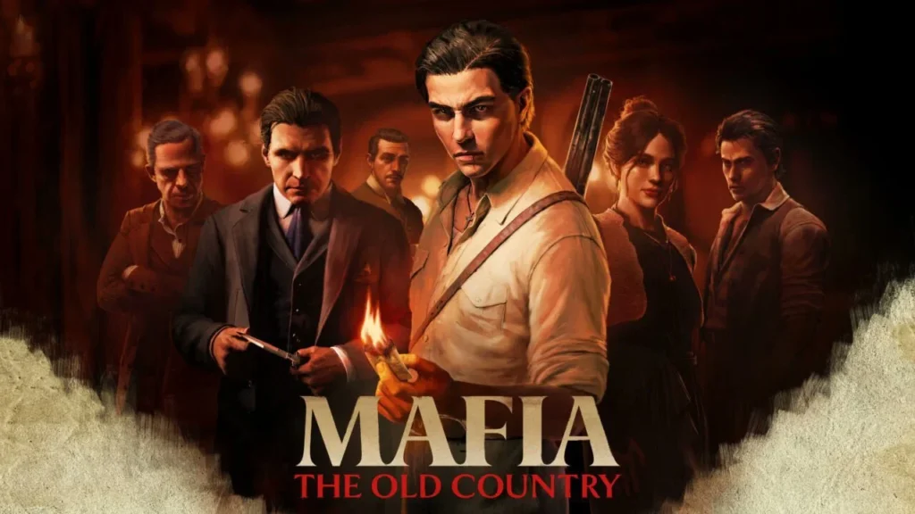 Mafia: The Old Country key art showing characters from the crime drama set in early 1900s Sicily