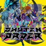 SHUTEN ORDER game promo art featuring key characters and dark mysterious atmosphere