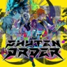 SHUTEN ORDER game promo art featuring key characters and dark mysterious atmosphere