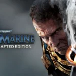 Official key art for Warhammer 40,000: Space Marine – Master Crafted Edition featuring Captain Titus