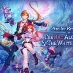 Cover art for Atelier Resleriana: The Red Alchemist & the White Guardian showing protagonists Rias and Slade with platform icons