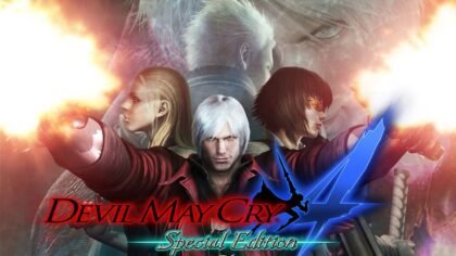 Dante, Nero, and Vergil in Devil May Cry 4 Special Edition key art