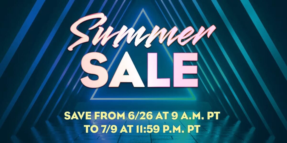 Nintendo eShop Summer Sale 2025 promotional image showing sale dates from June 26 to July 9