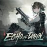 Zhaohui from Echo of Dawn holding a submachine gun in a post-apocalyptic city setting