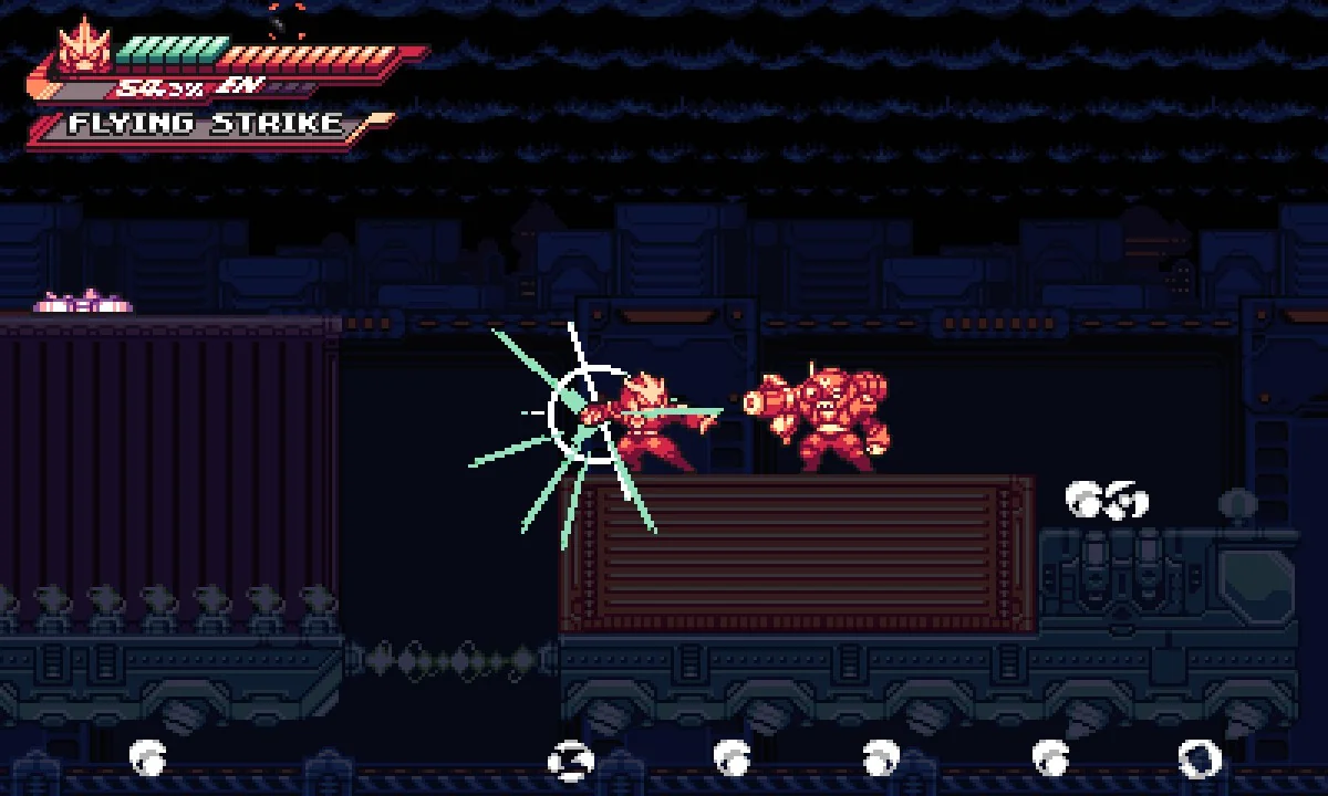 Kai starting the Flying Strike Burst Technique animation