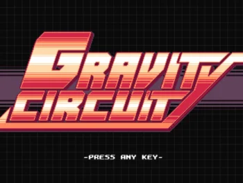 Gravity Circuit game logo with “Press Start” prompt