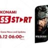 Konami Press Start livestream announcement featuring Metal Gear Solid Delta: Snake Eater and Silent Hill f, airing June 12.