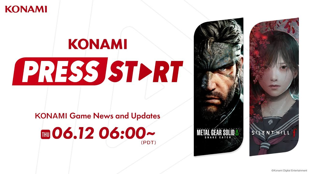 Konami Press Start Live Stream Set for June 12 – Metal Gear Solid Delta, Silent Hill f, and More
