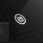 Linux Mint Cinnamon desktop showing start menu and apps