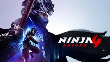 Official NINJA GAIDEN 4 cover art featuring Ryu Hayabusa standing against a white background with the game’s logo.