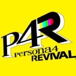 Persona 4 Revival logo with yellow background and stylized text in classic Persona font