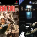 Resident Evil PS1 and Resident Evil 2002 covers side-by-side.