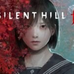 Silent Hill f key art featuring Shimizu Hinako surrounded by red and blue flowers, representing beauty and horror in 1960s Japan