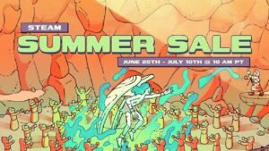 Steam Summer Sale 2025 banner with sale dates June 26 to July 10