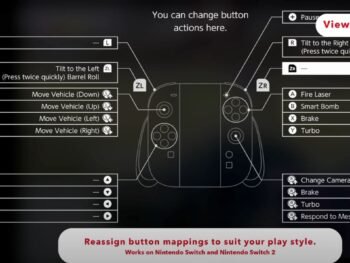 Nintendo Switch 2 controller layout showing remappable button controls in the Nintendo 64 – Nintendo Switch Online app.