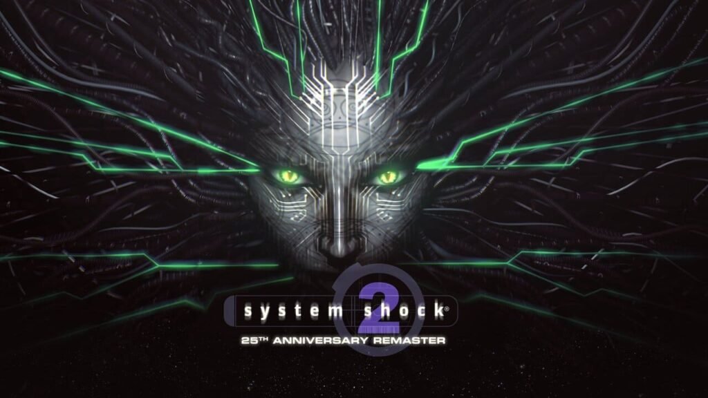 Key art for System Shock 2 Remaster used in the console launch announcement