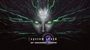 Key art for System Shock 2 Remaster used in the console launch announcement