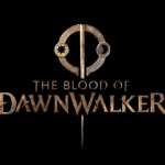 The Blood of Dawnwalker key art with game title logo against a dark medieval background
