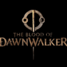 The Blood of Dawnwalker key art with game title logo against a dark medieval background