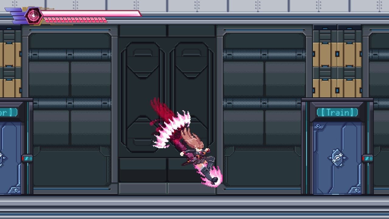 Kana performing the Extreme Flying Kick move