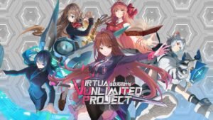 Title artwork featuring Kana and other VTubers with the Virtua Unlimited Project logo