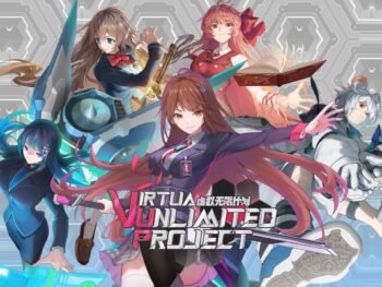 Title artwork featuring Kana and other VTubers with the Virtua Unlimited Project logo