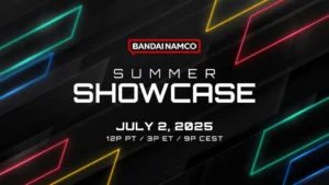 Bandai Namco Summer Showcase 2025 promotional banner with game logos and event date