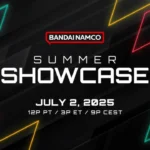 Bandai Namco Summer Showcase 2025 promotional banner with game logos and event date