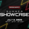 Bandai Namco Summer Showcase 2025 promotional banner with game logos and event date