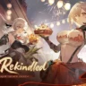 Life Rekindled event artwork in Girls’ Frontline 2 Exilium featuring Qiuhua and Sabrina at a festival