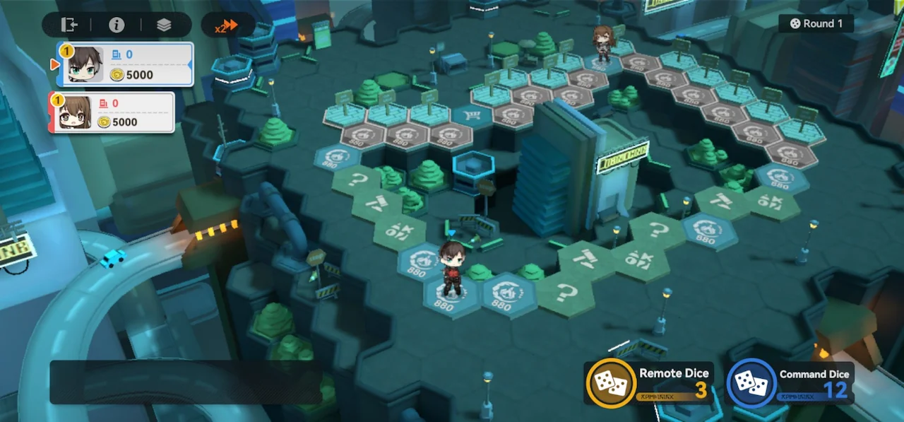 Pathforger mini-game board in Girls’ Frontline 2 Mímisbrunnr’s Loop