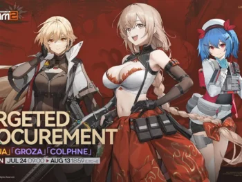 Qiuhua, Groza, and Colphne July 2025 character rate-up banner in Girls’ Frontline 2