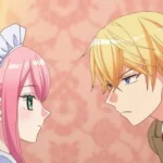 Arthur gazes thoughtfully at Marie in Mechanical Marie anime key visual.