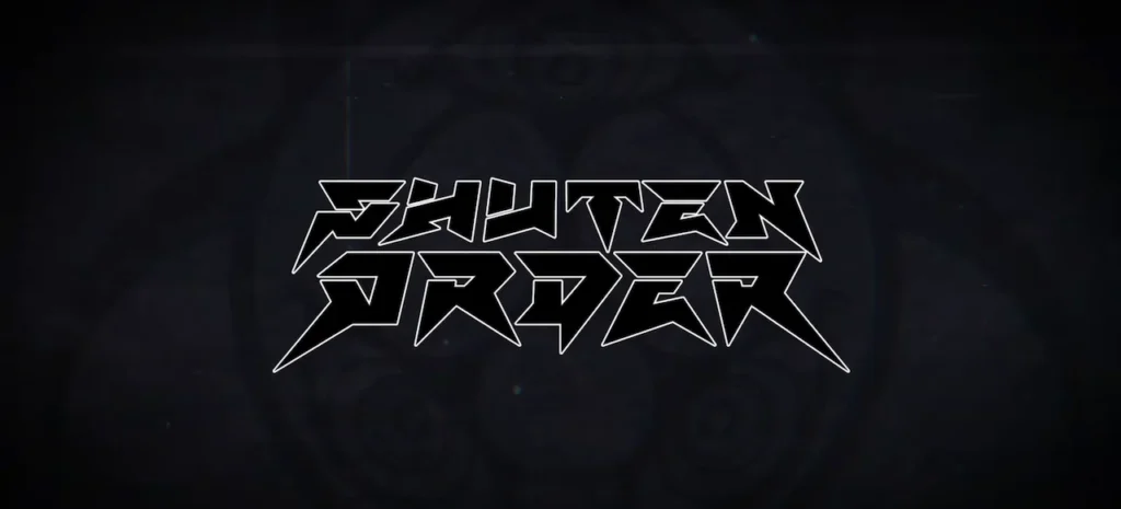 SHUTEN ORDER logo with black text on a dark gray background