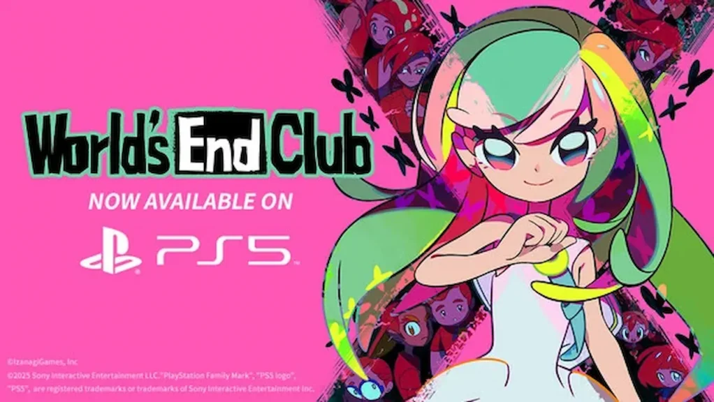 World’s End Club logo with “Now Available on PS5” text overlay