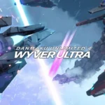Fighter jets and laser fire in Danmaku Unlimited 4: WYVER ULTRA key art