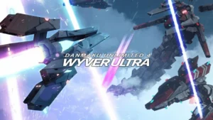Fighter jets and laser fire in Danmaku Unlimited 4: WYVER ULTRA key art