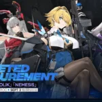 Girls Frontline 2 Targeted Procurement banner featuring Nikketa, Krolik, and Nemesis during the August event update