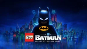 LEGO Batman: Legacy of the Dark Knight key art featuring Batman in Gotham City.