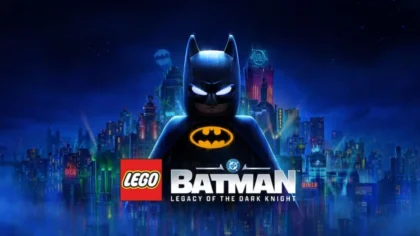 LEGO Batman: Legacy of the Dark Knight key art featuring Batman in Gotham City.
