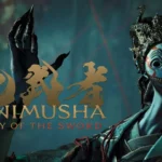 Onimusha: Way of the Sword trailer scene showing Genma experimentation and grotesque demonic enemies in a dark, feudal Japanese setting