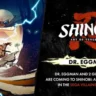 Dr. Eggman artwork with Shinobi: Art of Vengeance logo.