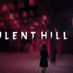 Silent Hill f story trailer key art with protagonist in shrine hallway